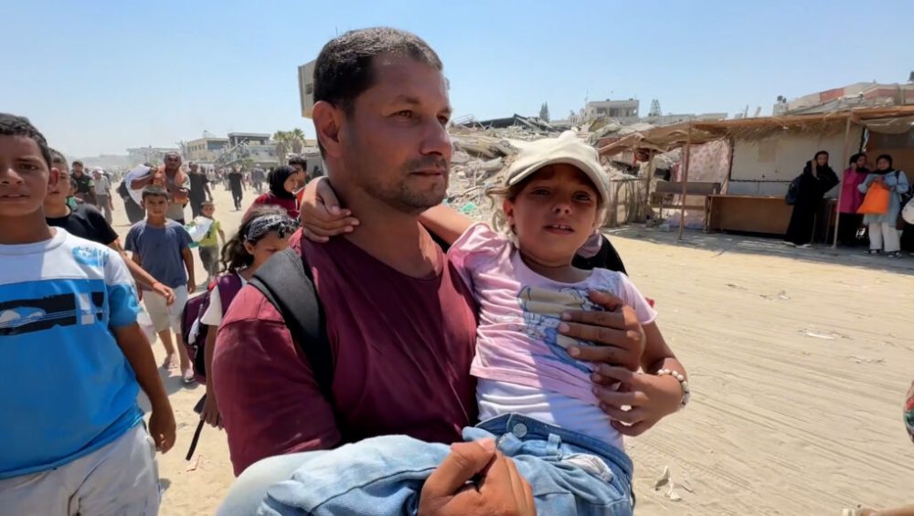 Young family in Gaza, Palestine forced to flee again, leaving them indefinitely displaced