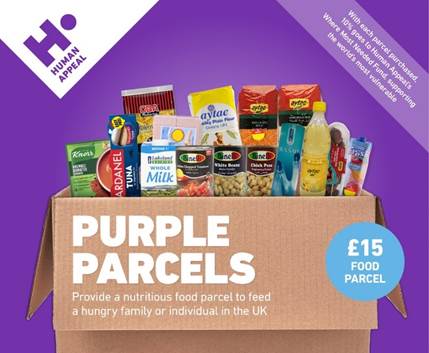 Human Appeal and Aytac unite to combat UK hunger with Purple Parcels